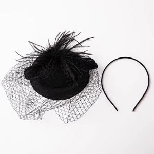 Feather fascinator phụ nữ Băng đô quyến rũ tiệc trà fascinator Mũ Derby Cocktail hoa fascinator Mạng Che Mặt lưới