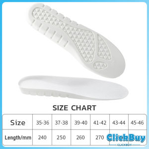ClickBuy แผ่นรองพื้นรองเท้า แผ่นรองเท้าเพื่อสุขภาพ ซัพพอร์ตดีเยี่ยม นุ่ม shoes insole