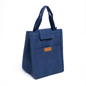 Tas bekal makanan polos waterproof tas kotak makan anak aluminium foil lunch bag tenteng ke kantor