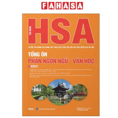 Fahasa - Sách - HSA - Luyện Thi Đánh Giá Năng Lực Đại Học Quốc Gia Hà Nội - Tổng Ôn Phần Ngôn Ngữ-Văn Học