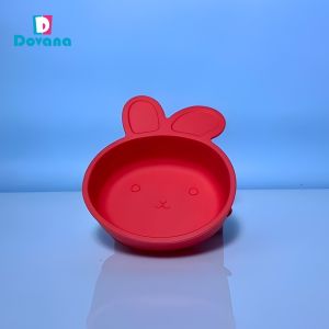 DOVANA Mangkok Silikon Kelinci Tempat Makan Bayi Rabbit Silicone Bowl