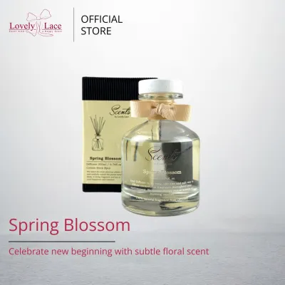 [BUY 3 RM199.90] Lovely Lace 200ml Reed Diffuser Signature Scent Of Happiness Teddys Dream in Luxury Glass Bottle