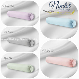 ❇️VỎ GỐI ÔM LỤA LYOCELL ICE COOL❇️Vỏ Gối Ôm 100x35cm May Khóa Kéo Cao Cấp Mềm Mịn Mát_Nemtot Bedding