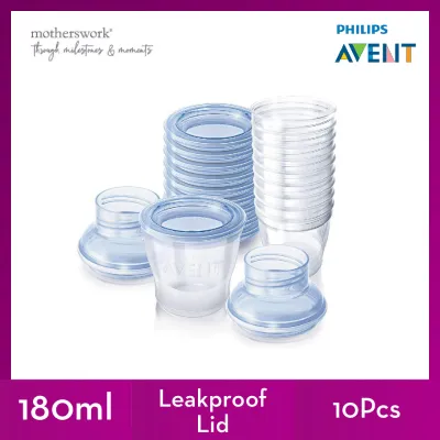 Philips Avent Breast Milk Storage Cups - 180ml x 10 Pcs