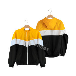RUBBY Jaket Tracksuit Casual Vintage Polos Full zipper Kombinasi Warna