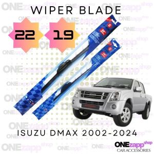 WIPER BLADE ISUZU DMAX 2002-2024 BANANA TYPE RUBBER MATERIAL 22 19