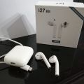 Tai nghe bluetooth i27 hỗ trợ sạc không dây. 