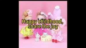 6Pcs 12CM Princess Toy Dolls for Girls Aged 2-3 Suitable for Birthday/Christmas Gifts for Girls with Random Design Dresses