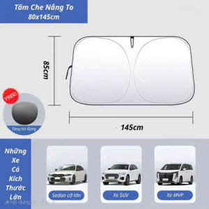 Tấm che nắng kính lái ô tô cao cấp chắn nắng cách nhiệt gấp gọn phù hợp tất cả các dòng xe