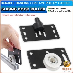 Digeo Closet Durable Hanging Concave Pulley Caster Wardrobe Cabinet Cabinet Sliding Door Roller