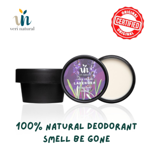 Veri Natural Lavender Deodorant Cream 40g For Underarm Freshness Bad Body Odor & Removes Smelly Armpits Odor Natural Smell Be Gone Long-Lasting Odour Control Gentle on Skin Aluminium-Free