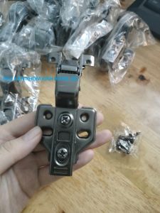 [10 cái] Bản lề bật hơi giảm chấn - màu xám đen - thép không gỉ cho tủ bếp tủ chén bàn làm việc