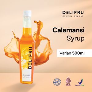 Calamansi Syrup Delifru 500 ml - Sirup Jeruk Kalamansi Premium