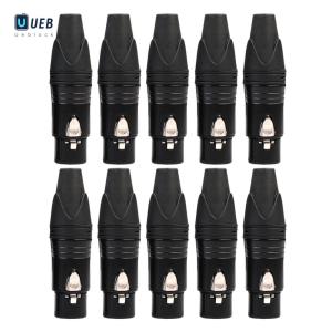 Ueblock✈ 10pcs DIY Microphone XLR 3Pin Female Connector Cable Solder Plug Adapters