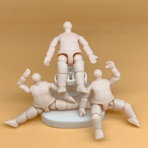 W3RF ความสูง 6.3 ซม. ตุ๊กตาฟิกเกอร์ พีวีซี ข้อต่อหลายจุด ตัวตุ๊กตา BJD ใหม่ ตุ๊กตาอนิเมะ ตุ๊กตาตัวกล้ามเนื้อ สำหรับตุ๊กตาที่ปรับแต่ง