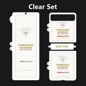 Miếng Dán Hydrogel Mềm Linh Hoạt Bảo Vệ Màn Hình Trước Sau Cho Samsung Galaxy Z Flip4 Flip3 2 1 Z Flip 4 3