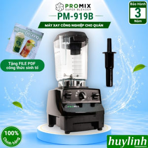 Máy xay sinh tố công nghiệp Promix PM-919B - 1500W - Dung tích 2 lít - Dùng cho quán kinh doanh - xay đá cực mịn
