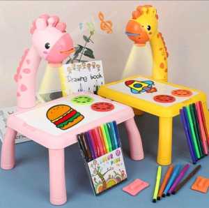 Mainan anak cewek cowok perempuan laki papan tulis proyektor playset