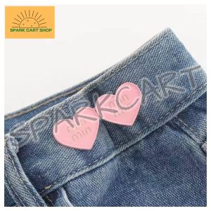 SPARKCART 1pcs Love Button Dopamine Pair Button Tool-Free Detachable Brooch Seam-Free Button Pants Waist Change Small Waist Handy Tool Jeans Narrow Waist