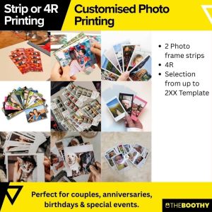 Custom Photostrip Image Printing | 4R Photo Print | Wedding Graduation Birthday Gifts | Cheap and Fast