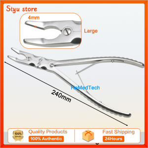 180mm/240mm Double Joint Rongeur Stainless Steel Veterinary Orthopedic Bone Rongeur Instrument Curved