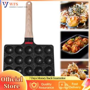 【Flagship】Nonstick Grilling Pan Cooking Plate 20 Holes Takoyaki Maker Takoyaki Grill Pan Plate for Octopuses Balls Pancake