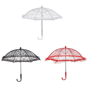 Phụ nữ parasol thanh lịch ô ren thêu Bridal handmade ô cho đồ trang trí đám cưới đạo cụ chụp ảnh