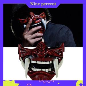 Nine percent Nhật Bản Samurai Oni Mặt nạ Quỷ Halloween Quỷ Samurai cosplay kinh dị prajna Killer mặt nạ bên trang phục đạo cụ