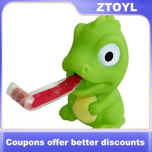 【ZTOYL】 Trẻ em Sáng Tạo Giải nén Fidget Đồ chơi Pinch ếch khủng long dính lưỡi ra giảm bớt căng thẳng Đồ chơi giáng sinh quà tặng cho trẻ em