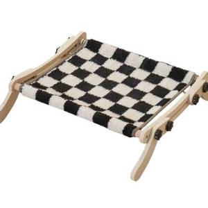 Cat Window Perch Wooden Assembly Hanging Bed Cotton Canvas Easy Washable Multi-Ply Plywood Hammock