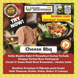 BUMBU SUKI INSTAN Bbq Cheese 1Kg Steamboat Shabu Hotpot Rasa Keju Barbeque Kiloan 1 Kg Barbekyu Halal Sabu Kuah Soup Original Stemboat Steambot Steamboot Sukiyaki Grill Bakar Instant Gafi Murah Enak Terbaik Premium Promo bukan Bernardi