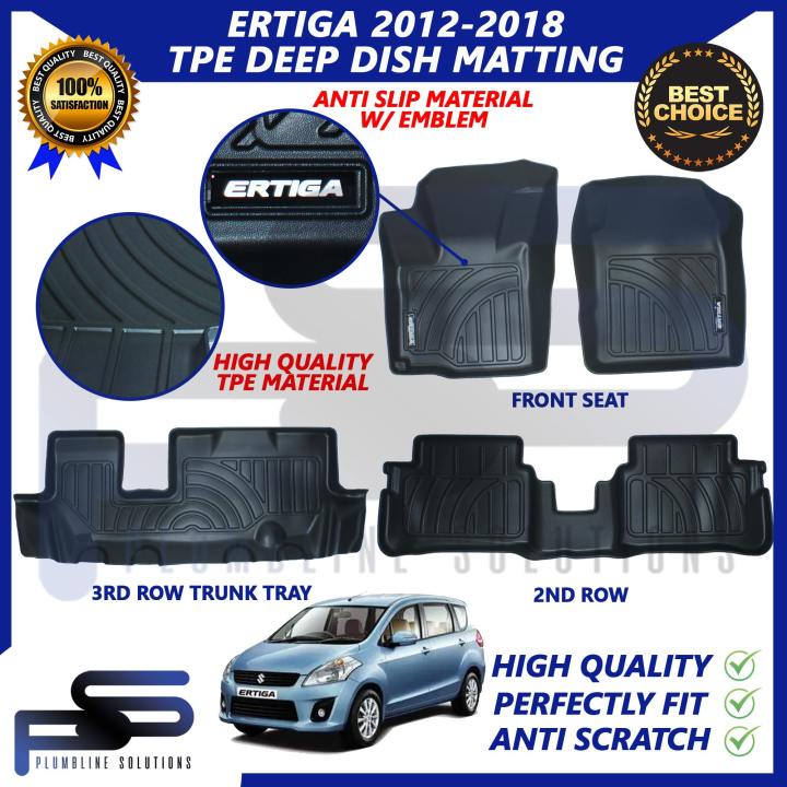 TPE DEEP DISH MATTING FOR SUZUKI ERTIGA 2014 2018 and ERTIGA 2019