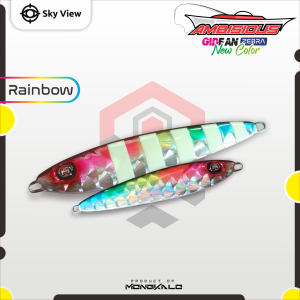 Umpan Metal Jig 20 Gram MONGKALO AMBISIOUS GID Zebra Glow In The Dark Metaljig Umpan Micro Jig 20g