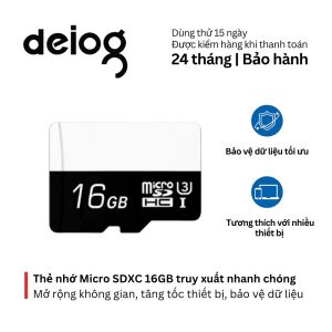 Thẻ nhớ micro SDXC 16GB tốc độ 100MB/s tăng dung lượng bền bỉ ổn định tương thích mọi thiết bị bền bỉ & tiện lợi