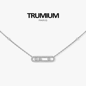 เครื่องประดับแฟชั่น Trumium สร้อยคอเลื่อนคลาสสิก S925 เงิน MESSIKA_Same Style สร้อยคอเครื่องประดับหรูหราระดับไฮเอนด์สำหรับผู้หญิง