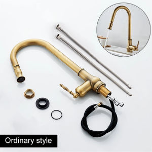 LDIES Touch Control Kitchen Faucets Pull Out Antqiue Bronze Kitchen Mixer Tap Crane Sensor Faucet Hot Cold Water EL902B M5Y2R