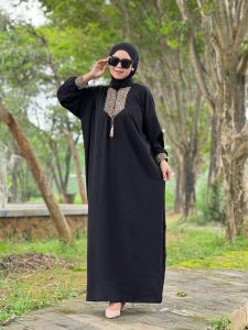 Dress Cradenza Shimmer Silk Premium Tebal Luna Dress Wanita Busui Muslim Nyaman Panjang