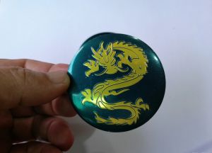Tem Nhôm Rồng Xanh 3D dán trang trí - 56mm