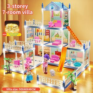 Childrens House Play Toys Diy Princess Castle Villa House Toys Set Girls For Girls