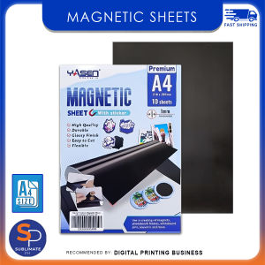 Yasen Magnetic Sheet with sticker A4 - 0.8mm Thickness 10 sheets High Quality Durable