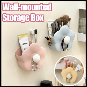 Office Desk Storage Box Makeup Brush Storage Desk Pen Holder Wall-mounted Storage Box