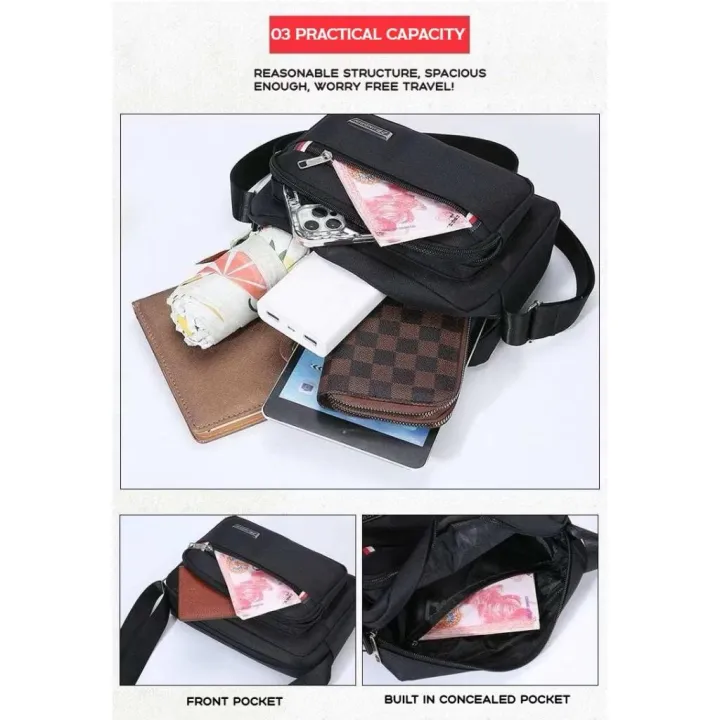 SUPERINN%20MALAYSIA%20Sport%20Waist%20For%20Man%20and%20Woman%20Handbag%20Zip%20Big%20Crossbody%20Bag%20Sling%20Beg%20Mens%20multifunctional%20simple%20crossbody%20Lelaki%20large%20capacity%20Oxford%20cloth%20shoulder%20bag%20fashionable%20business%20men%20-%20Image%205