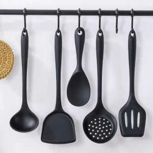 Household Silicone Spatula for Non-Stick Pots Chinese Style Kitchen Utensil Stir-Fry Spatula Heat Resistant Cooking Tool