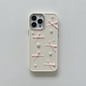 Hand pasted bow tie case for iPhone X XR XSmax 11 11promax 12 12Pro 12promax 13 14 casing 13Pro 13promax 14plus 14Pro 14promax Soft case 15 15Pro 15promax 7Plus 8Plus