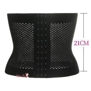 Đai nịt ôm bụng giảm eo 3 móc lưới co giãn thông thoáng