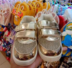 Sepatu Kets Anak/METALIC KETS SHOES GOLD BOS109