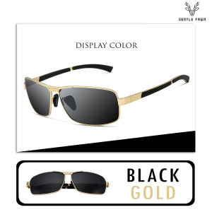 Gentle Fawn Kacamata Hitam Sunglasses Model Kotak Sporty Polarized Anti UV/Anti Silau Model Fashion Pria Trendy 2490