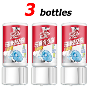 💦Dont need Brush💦WOLF KING Automatic Toilet Bowl Cleaner 700ml Auto Releasing Dirt Removal Sterilization and Deodorization Toilet Cleaner Gel Automatic Toilet Cleaning Toilet Flush Cleaner Blue Soap Toilet Cleaner Automatic Bleach up to 360 days of use