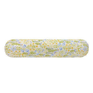 Washed Cotton Bolster Case Floral/Cartoon Printed Bolster Cover 20x100cm Skin-friendly Breathable Material