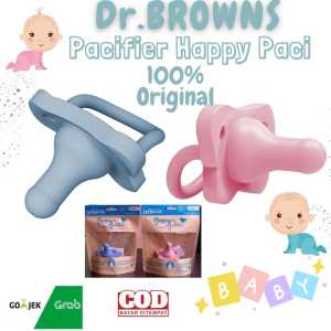 Dr.Browns HappyPaci One-Piece Silicone Pacifier 0m+1-Pack / Silicone Gigitan Gigi BayI
